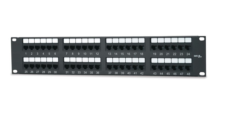Патч-панель UTP на 48 порта RJ-45, кат. 5е в Краснодаре