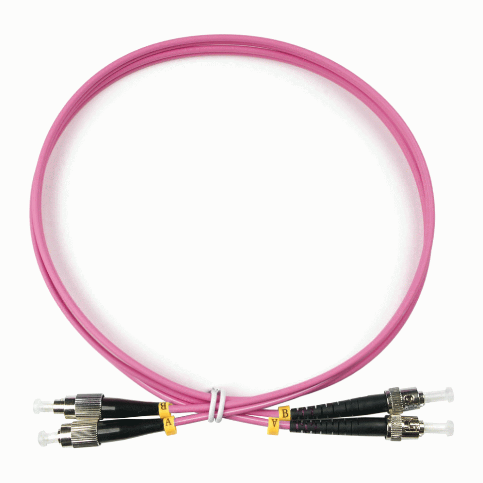 Оптический шнур ST-FC/UPC MM 50/125 OM4 duplex 1м в Краснодаре
