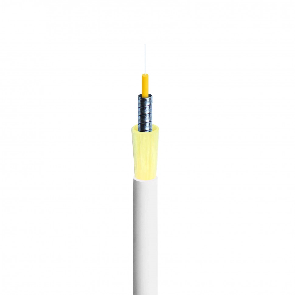 Кабель Simplex 3.0мм SM 9/125 G.657 LSZH CO-PS1 ARM бронированный белый  в Краснодаре