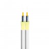 Кабель Duplex 3.0мм SM 9/125 G.657 LSZH CO-PD1 ARM бронированный белый   в Краснодаре