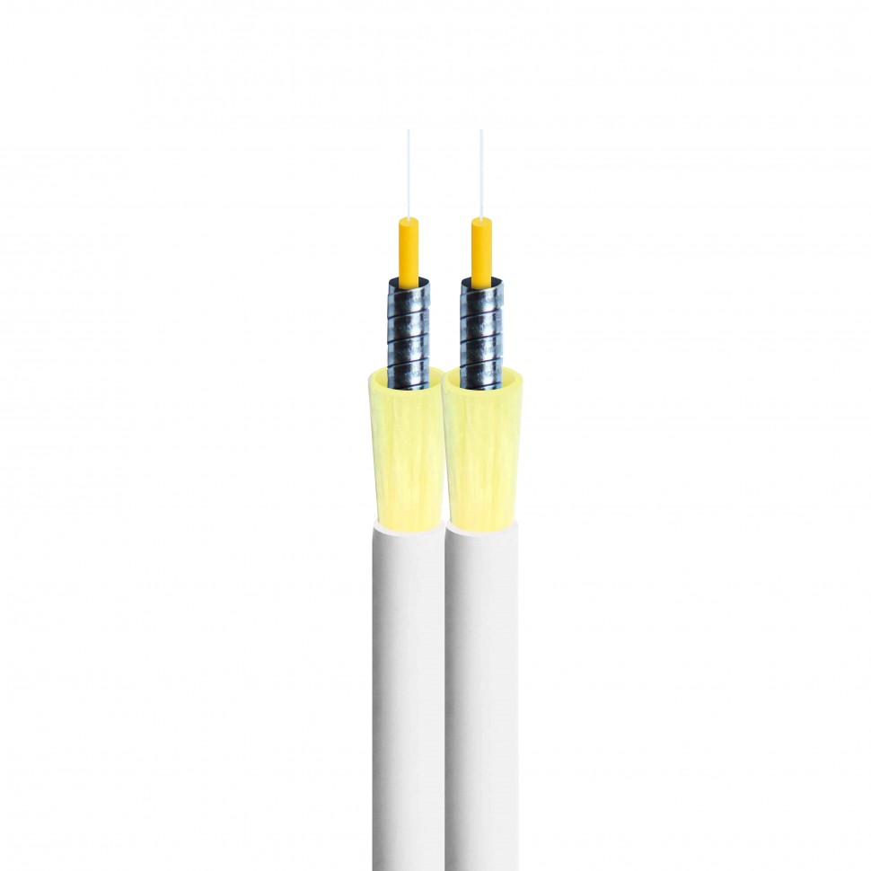 Кабель Duplex 3.0мм SM 9/125 G.657 LSZH CO-PD1 ARM бронированный белый   в Краснодаре