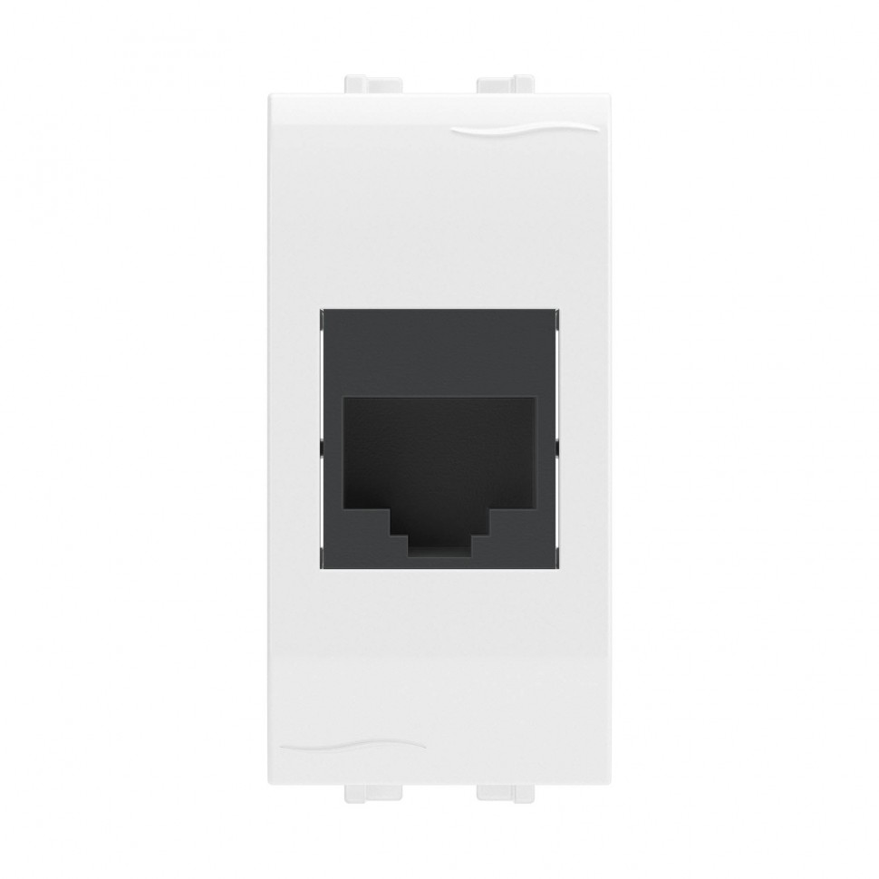 Компьютерная розетка RJ-45, кат.5E (разъем  AMP), белая, 1мод. в Краснодаре