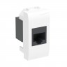 Компьютерная розетка RJ-45, кат.5E (разъем  AMP), белая, 1мод. в Краснодаре