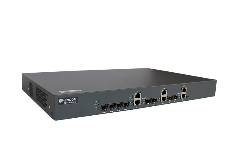 Абонентский линейный терминал BDCOM OLT P3310D-2AC, 4 порта GEPON, 2 gigabit порта RJ45, 2 комбо-порта, 2 SFP порта, 2 БП АС в Краснодаре