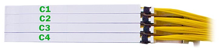 Блок кроссовый 4 модуля П КБ4-96SC-96SC/SM-96SC/UPC  ССД ВОКС-ФП-СТ в Краснодаре