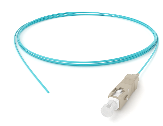 Пигтейл оптический (pigtail) LC/UPC MM 50/125 OM3 G.651,  0,9мм, 1,5м в Краснодаре