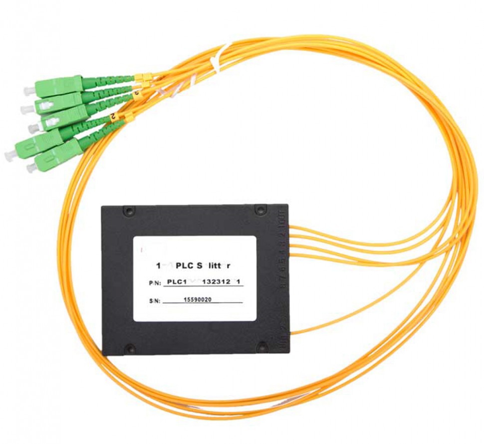 Оптический разветвитель планарный PLC 1x4  3.0мм 5SC/APC в Краснодаре