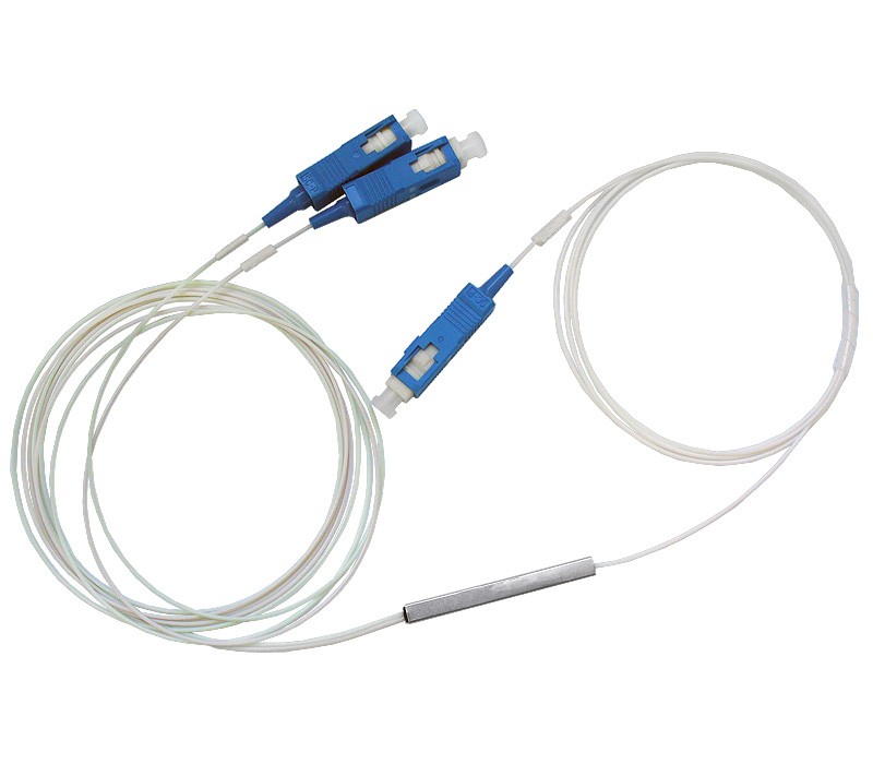 Оптический разветвитель планарный (PLC)  1х2 SS-tube 3SC/UPC в Краснодаре