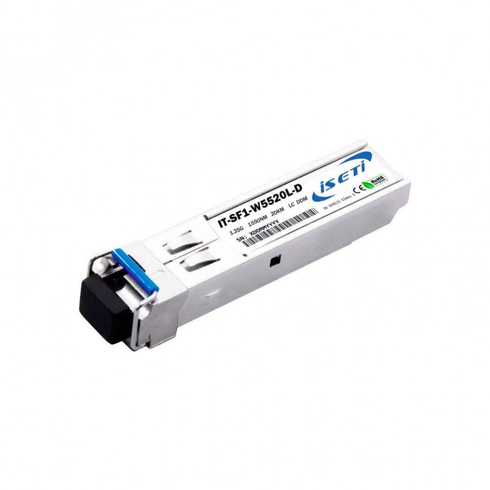 Модуль SFP WDM, 1.25Гбит/с, 1550/1310нм, 20км, LC, DDM в Краснодаре