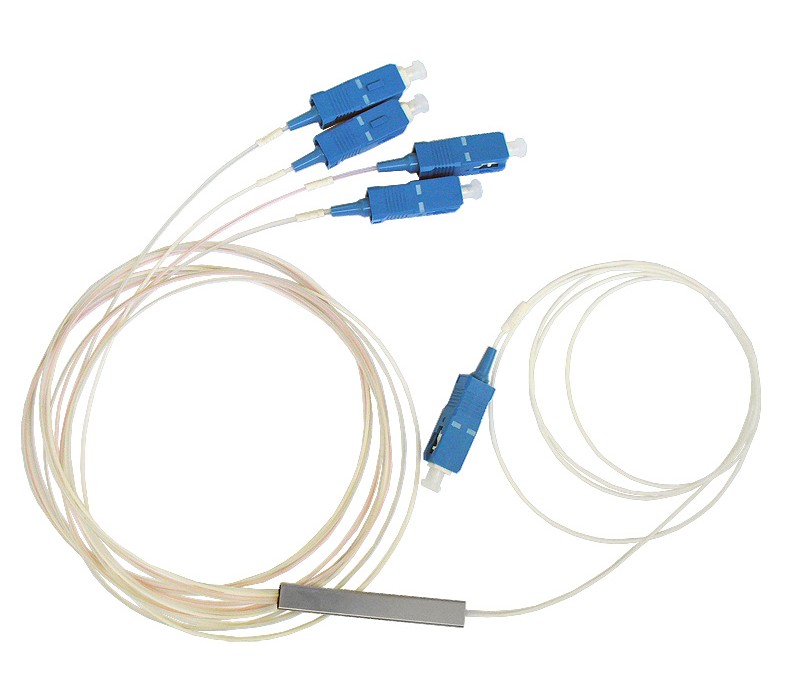 Оптический разветвитель планарный (PLC)  1х4 SS-tube 5SC/UPC в Краснодаре