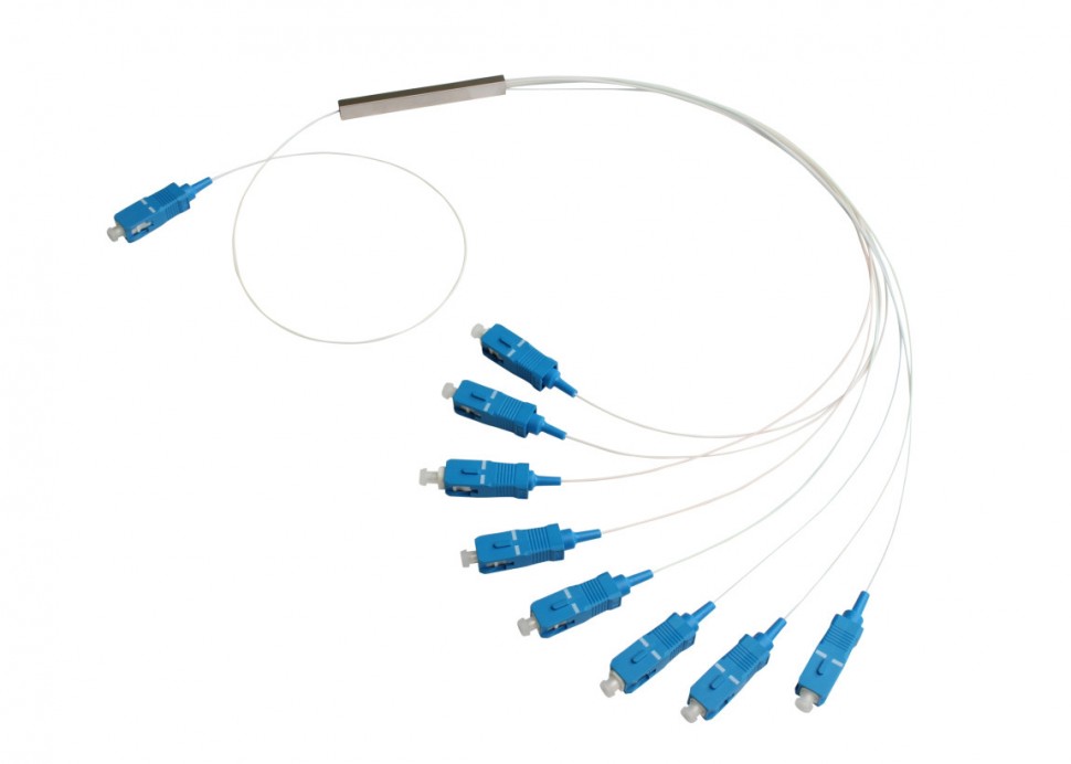 Оптический разветвитель планарный (PLC)  1х8 SS-tube 9SC/UPC в Краснодаре