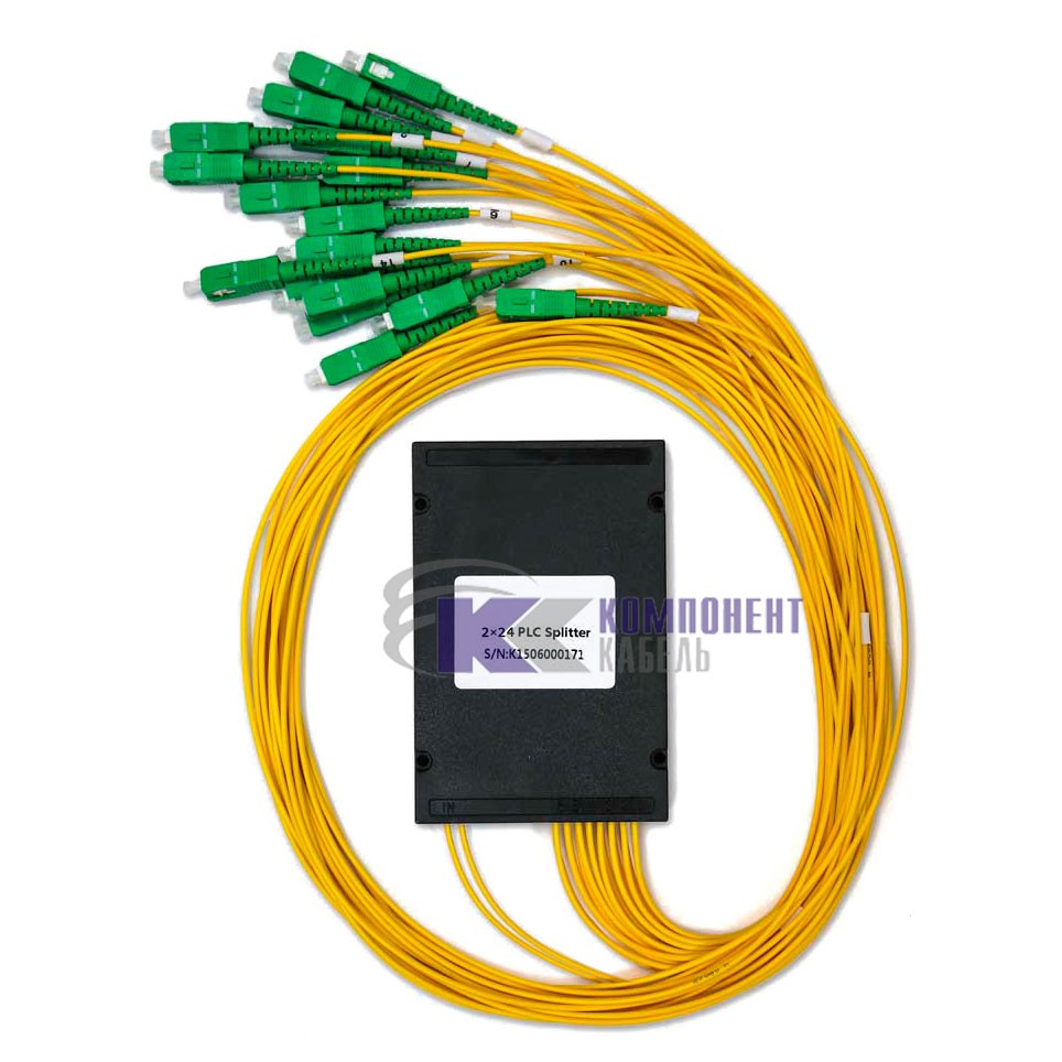 Оптический разветвитель планарный PLC 2х24  3.0 mm 26SC/APC в Краснодаре