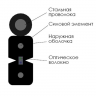 Оптический кабель CO-FTTHS1-2 на 1 волокно G.657,  LSZH