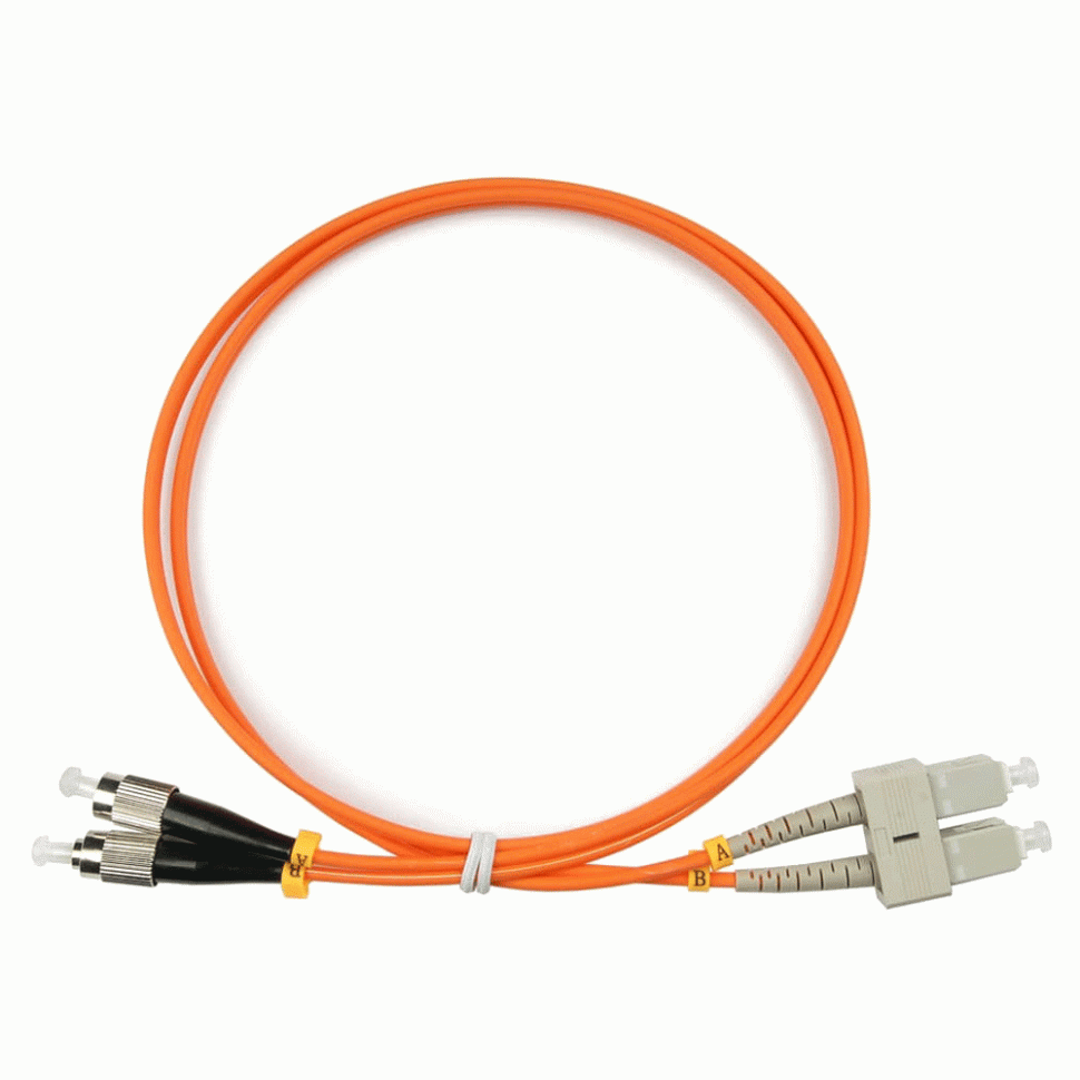 Оптический шнур SC-FC/UPC MM 50/125 OM2 duplex 1м в Краснодаре
